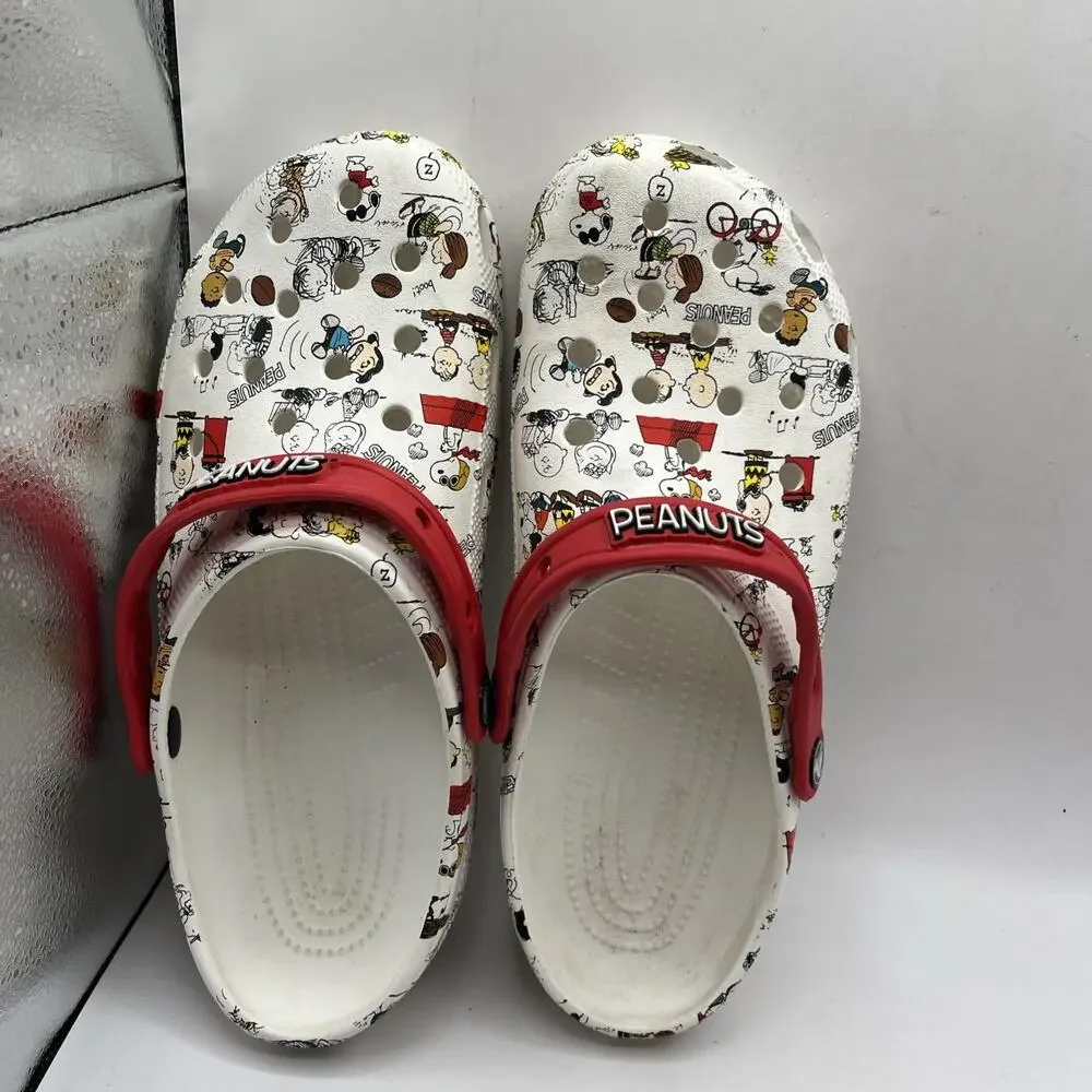 Peanuts x Crocs Snoopy Charlie Brown Clogs Limited Jibbitz Shoes M9 W11 Unisex